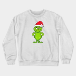 "Grinch Cartoon Full of Christmas Cheer" Crewneck Sweatshirt